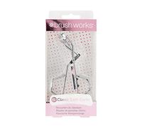 Brushworks Classic Lash Curler - Stainless Steel Precision Eyelash Curler with Soft Silicone Pads & Replacement Pad, Lash Curling Tool for All Eye Shapes & Salon-Style Results