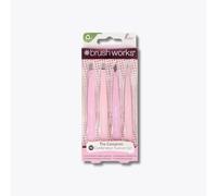 Brushworks Combination Tweezer Set Pink 4 Piece