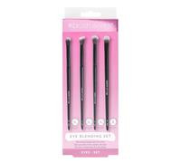 Brushworks Eye Blending Set - 4-Piece Eyeshadow Brush Kit with Tapered, Fluffy, Angled & Crease Brushes, Seamless Blending & Crease Definition