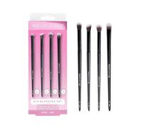 Brushworks Eye Blending Set - 4-Piece Eyeshadow Brush Kit with Tapered, Fluffy, Angled & Crease Brushes, Seamless Blending & Crease Definition