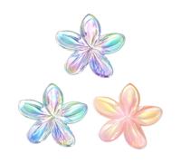 brushworks Frosted Flower Claw Clips 3 pcs