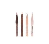 Brushworks HD Combination Tweezer Set Gold