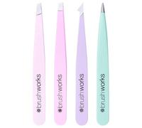 Brushworks HD Combination Tweezer Set Pastels