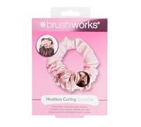 Brushworks Heatless Curling Scrunchie Pink