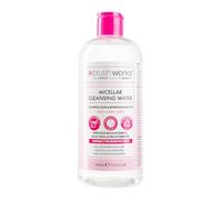Brushworks Micellar Cleansing Water 400ml - Gentle Makeup Remover with Vitamin E, Aloe Vera & Pro Vitamin B5 for Face, Eyes & Lips, Fragrance Free & Vegan
