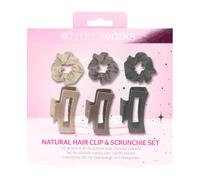 Brushworks Natural Hair Clip & Scrunchie Set