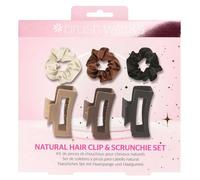 Brushworks Natural Hair Clip & Scrunchie Set