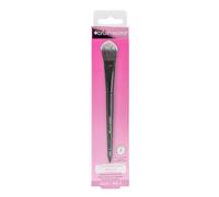 Brushworks No. 1 Foundation Brush - Flat, Dense Makeup Brush for Liquid & Cream Foundation, Smooth, Airbrushed Finish, Buildable Coverage, Soft Synthetic Bristles, Vegan & Cruelty Free