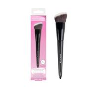 Brushworks No. 9 Angled Flat Top Foundation Buffing Brush - Foundation Makeup Brush for Seamless, Air-brushed Finish, For Cream & Liquid Makeup, Vegan & Cruelty-Free