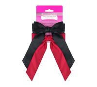 brushworks Satin Hair Bow Duo - Red and Black