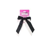Brushworks Satin Hair Bow Duo White & Black