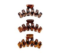 Brushworks Tortoiseshell Claw Clips - 3 Pack