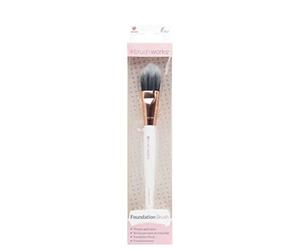 Brushworks White & Gold Foundation Brush