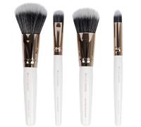 Brushworks White & Gold Travel Makeup Brush Set