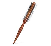 BRUSHZOO Boar Bristle Round Brush for Detanling Styling, nylon Bristles for women men kids Short Thin Hair