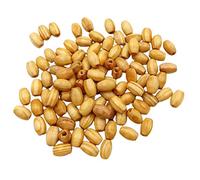 Brussel 100Pcs Wooden Oval Beads - Random Color - DIY Jewelry Beads
