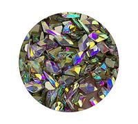 Brussel 50Pcs Nail Art Rhinestone 3D Geometric Shaped Flatback Glass Charms Gems Stones DIY Nail Diamond Beads Multicolor