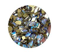 Brussel 50Pcs Nail Art Rhinestone 3D Geometric Shaped Flatback Glass Charms Gems Stones DIY Nail Diamond Beads Blue