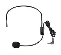 Brussel Flexible Wired Headset Microphone Headworn Mic Handheld Head Mounted Gaming Microphone for 3.5mm Voice Amplifier Loudspeaker Random