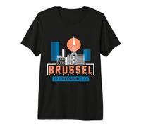 Brussel Vacation Holiday Belgium Flag Premium T-Shirt
