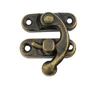 Brussels 12Pcs Vintage Swing Lock Clasp Latch Closure Leather Craft Bag Antique Hook Hasp Decorative Wooden Jewelry Box Hasp Latch Hooks 1#