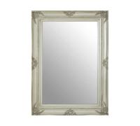 Brussels Baroque Rectangular Silver Wall Mirror