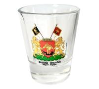 Brussels Belgium Coat of Arms Shot Glass