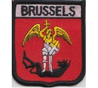 Brussels Belgium Flag Embroidered Patch Badge