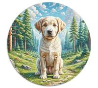 Brussels Griffon 1000 Piece Jigsaw Puzzles Circular Jigsaw Creative Educational Games Color Challenge for Travel Gifts,Present 1000pcs (67.5x67.5cm)