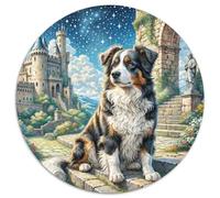 Brussels Griffon 1000 Piece Jigsaw Puzzles Pet Dog Round Puzzles Creative Family Game Beautiful Decoration Puzzle for Adults And Kids 1000pcs (67.5x67.5cm)
