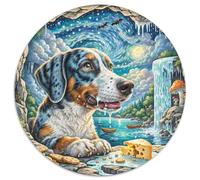 Brussels Griffon 1000 Piece Round Puzzle for Adults Kids 14+ Cute Pets Jigsaw Puzzles Creative Unique Challenge Games Stress Reliever Difficult Challenge 1000pcs (67.5x67.5cm)