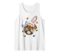 Brussels Griffon Dog Easter Rabbit Eggs Bunny Ears Tank Top