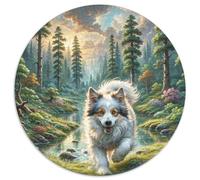 Brussels Griffon Puzzle 1000 Piece Jigsaw Round Jigsaws Adults Kids Puzzles Creativity & Gift Giving Perfect for Relaxation Adult Whimsical Challenges Extra Fun 1000pcs (67.5x67.5cm)