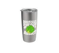 Brussels Sprout Minimalist Badge Patch Stainless Steel Insulated Tumbler