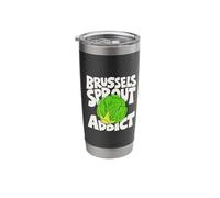 Brussels Sprout Minimalist Badge Patch Stainless Steel Insulated Tumbler