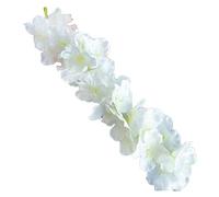 Brussels08 120cm Artificial Wisteria Flower Rattan Vine Hanging Vine Garland Wedding Party Arc Garland DIY Fake Vine Decoration Ivory
