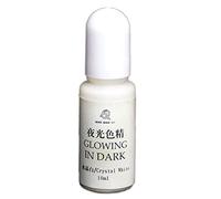 Brussels08 1Pc 10ml UV Resin Epoxy Luminous Pigment Dye Glow in The Dark Color Liquid Pigment for DIY Crafts Art Jewelry Making Crystal White