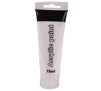 Brussels08 75ml Pro Tube Acrylic Paint Wall Art Painting Pigment Artist Coating Pigments for Painting Canvas, Wood, Clay, Fabric, Nail Art, Ceramic & Crafts White