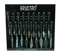 BRUSTRO Artist Palette Knives (Stand Not Included) Set of 18 Black