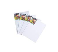 Brustro Artists (10 x 14 Inch) 100% Cotton Canvas Board, Medium Grain, 4 mm Thickness, Pack of 4, Suitable for Oil and Acrylic Paintings