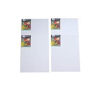 Brustro Artists (16 x 20 Inch) 100% Cotton Canvas Board, Medium Grain, 4 mm Thickness, Pack of 4, Suitable for Oil and Acrylic Paintings