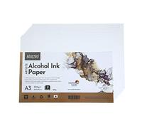 Brustro Artists Alcohol Ink Paper 234 GSM, 300 Micron, Size - A3 (Pack of 9 Sheets)