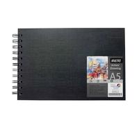 Brustro Artists Sketch Book Wiro Bound A5 Size, Landscape, 116 Pages,160 GSM (Acid Free)