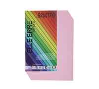 BRUSTRO Elle Erre Coloured Card Stock Craft Paper A4 Size 220 GSM Rosa Colour, Pack of 9 Sheets. Rose Pink Shade|Ideal for schools,graphic designers,poster artists with pastel,charcoal,calligraphy,pen