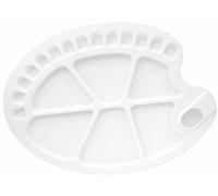Brustro Kidney Shaped 20 Well Plastic Palette 34.5X25CM