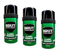 Brut Deodorant 2.25oz Round Solid Classic (2 Pack)