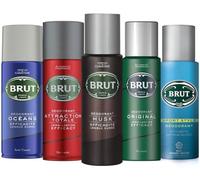 BRUT Deodorant Collection - 200ml Body Sprays Featuring BRUT Oceans, Original, Musk, Attraction Totale, and Sport Style for Long-Lasting Freshness and Confidence