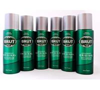 Brut Deodorant Original Body Spray 200ml X6