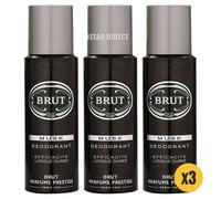 Brut Musk Deodorant 200ml x3