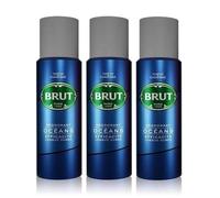 Brut Ocean Blue Antiperspirant Deodorant 200ml X 3